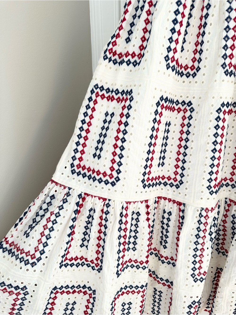The Anjuli Nap Dress in Geo Eyelet - Picture 3 of 5